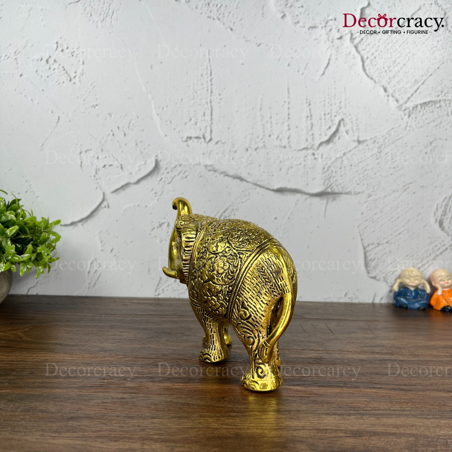 Elephant Set Hathi Metal golden