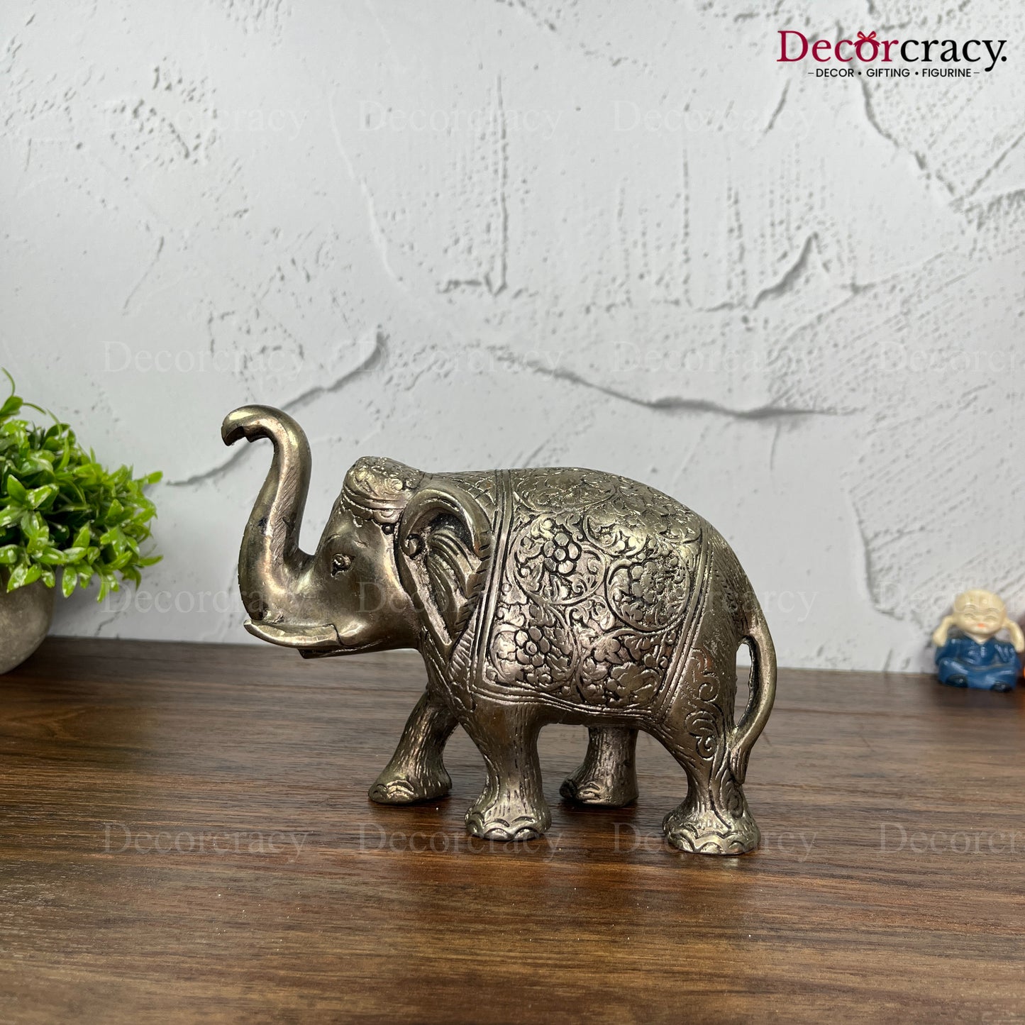 Elephant Set Hathi Metal silver