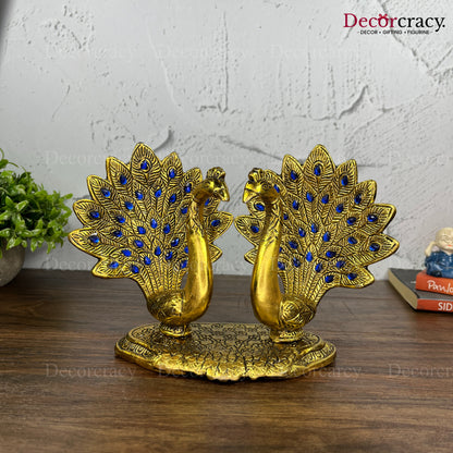 Peacock Set Metal golden