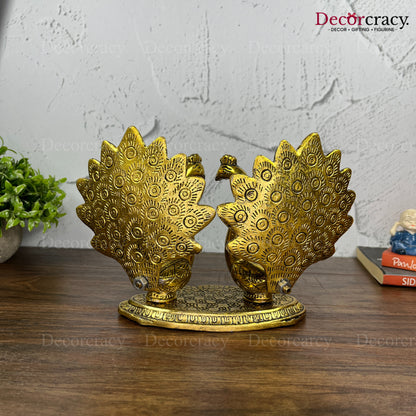 Peacock Set Metal golden
