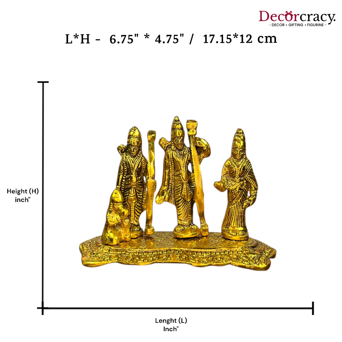 Shree Ram Darbaar Metal golden