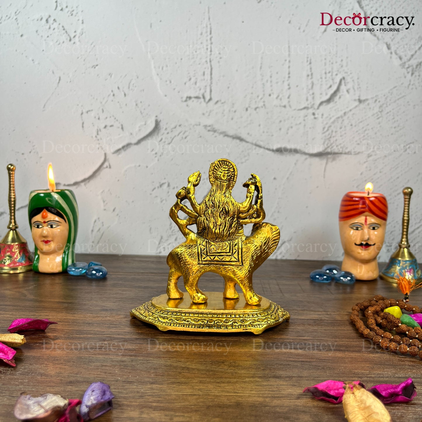 Durga Maa Metal golden