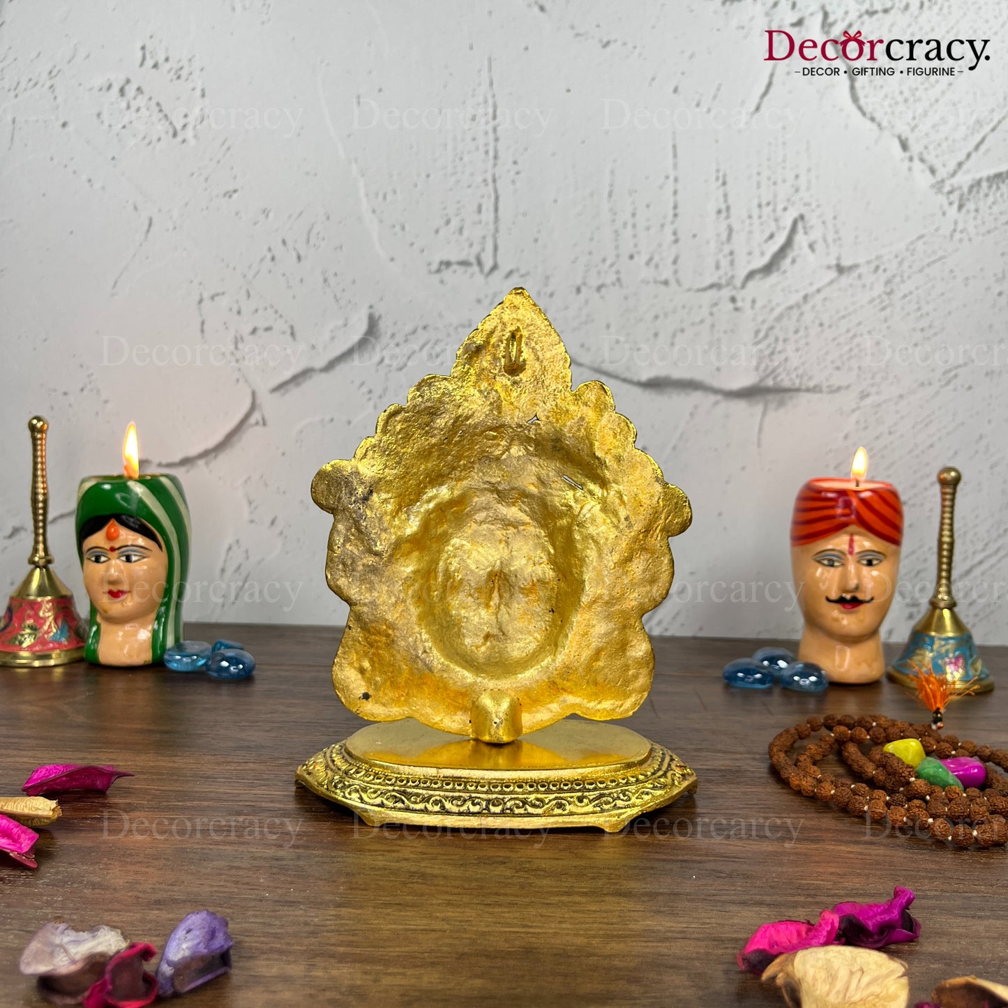 Maa Durga Face Metal golden