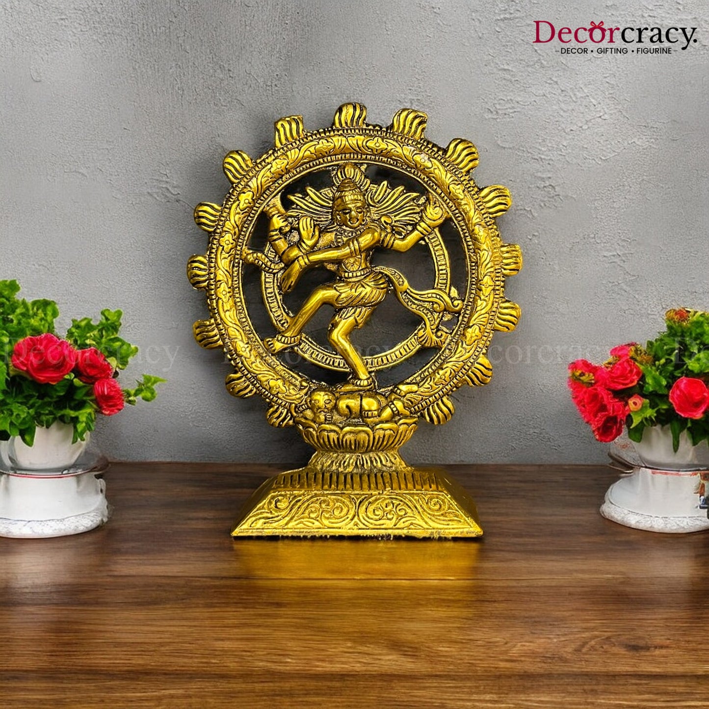 Lord Nataraja Dancing Shiva Metal golden