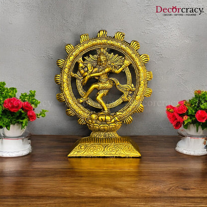 Lord Nataraja Dancing Shiva Metal golden