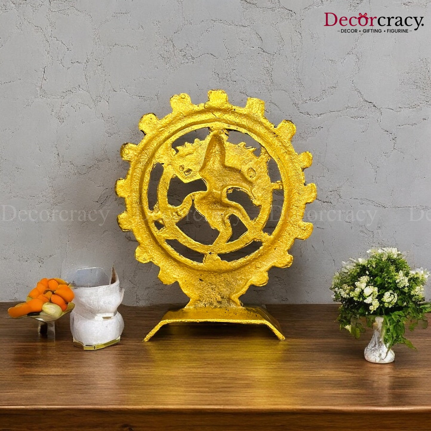 Lord Nataraja Dancing Shiva Metal golden