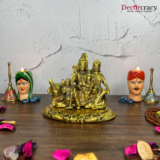 Shree Shiv Parivar Metal golden