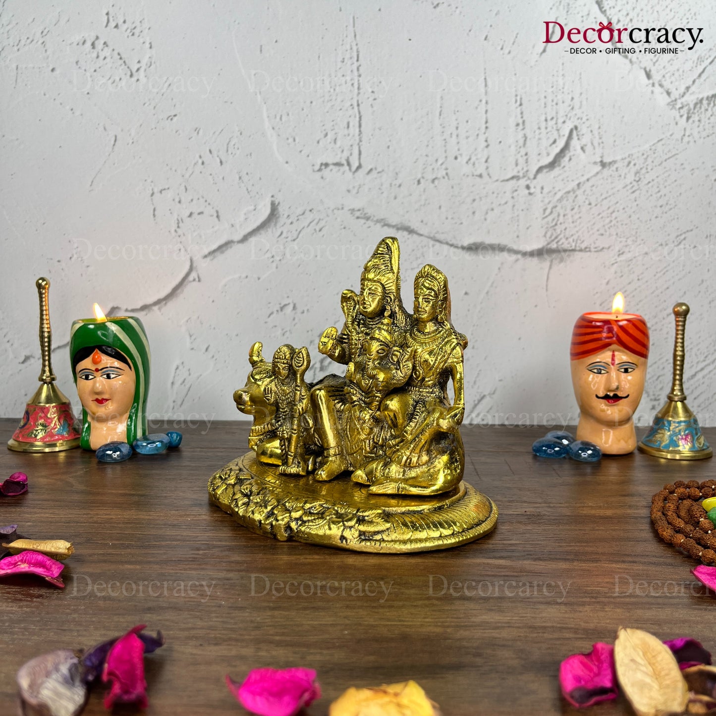 Shree Shiv Parivar Metal golden