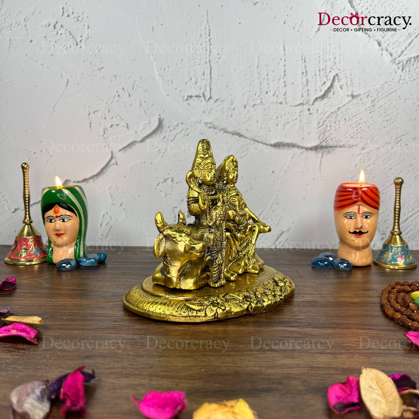 Shree Shiv Parivar Metal golden