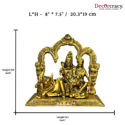 Shree Shiv Parivar Mehraab Metal golden