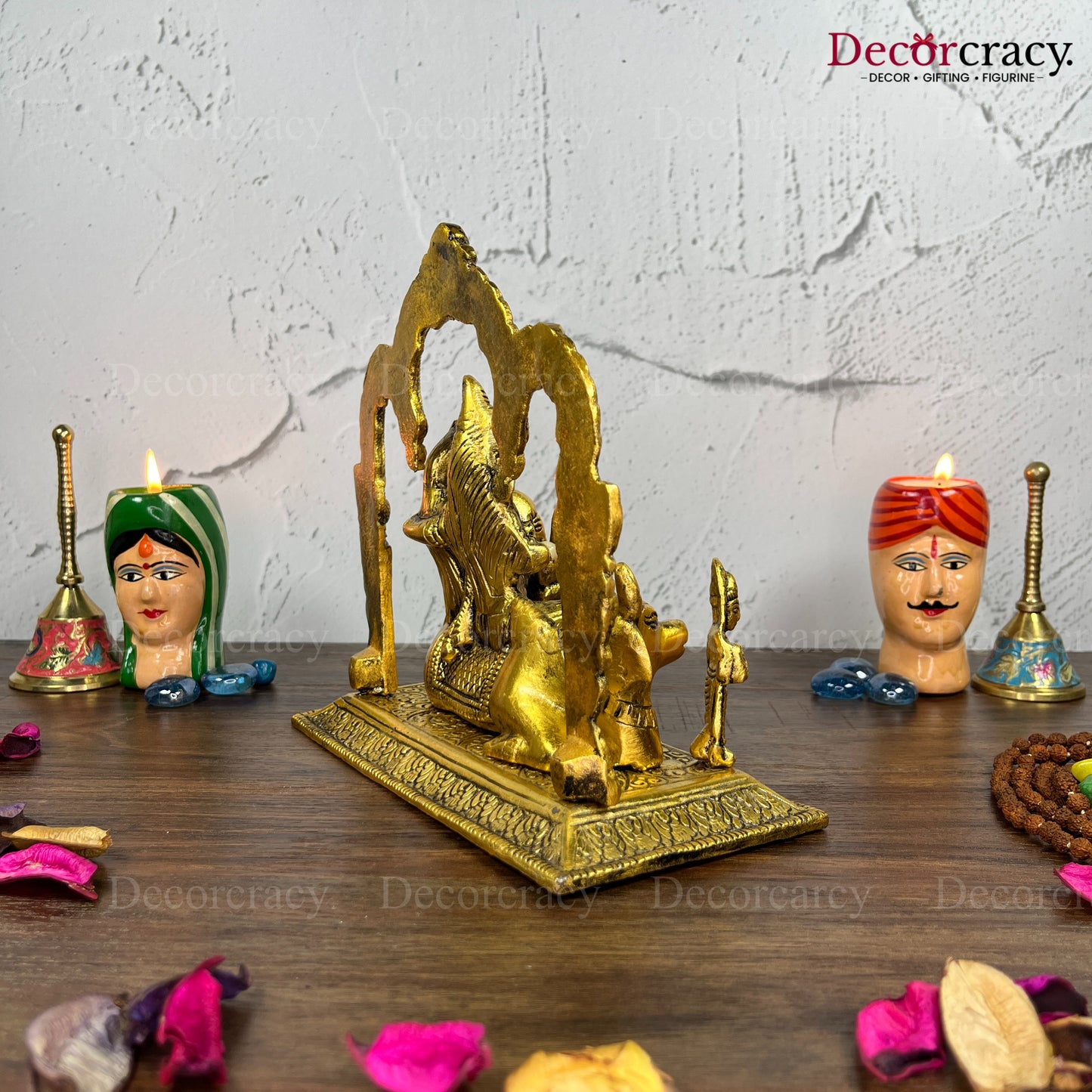 Shree Shiv Parivar Mehraab Metal golden