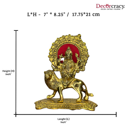 Durga Maa Metal golden