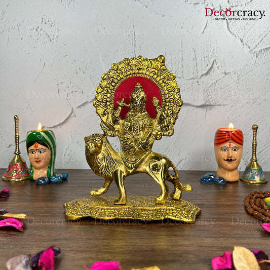 Durga Maa Metal golden