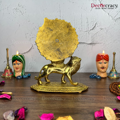 Durga Maa Metal golden