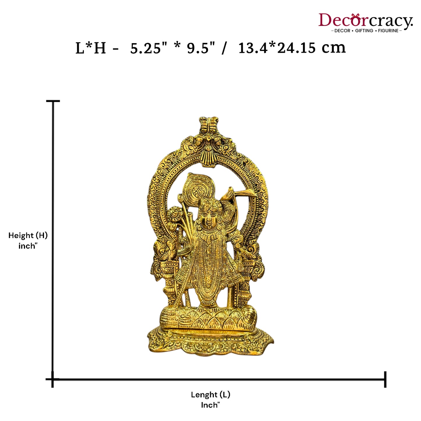 Shree Nathji Metal golden