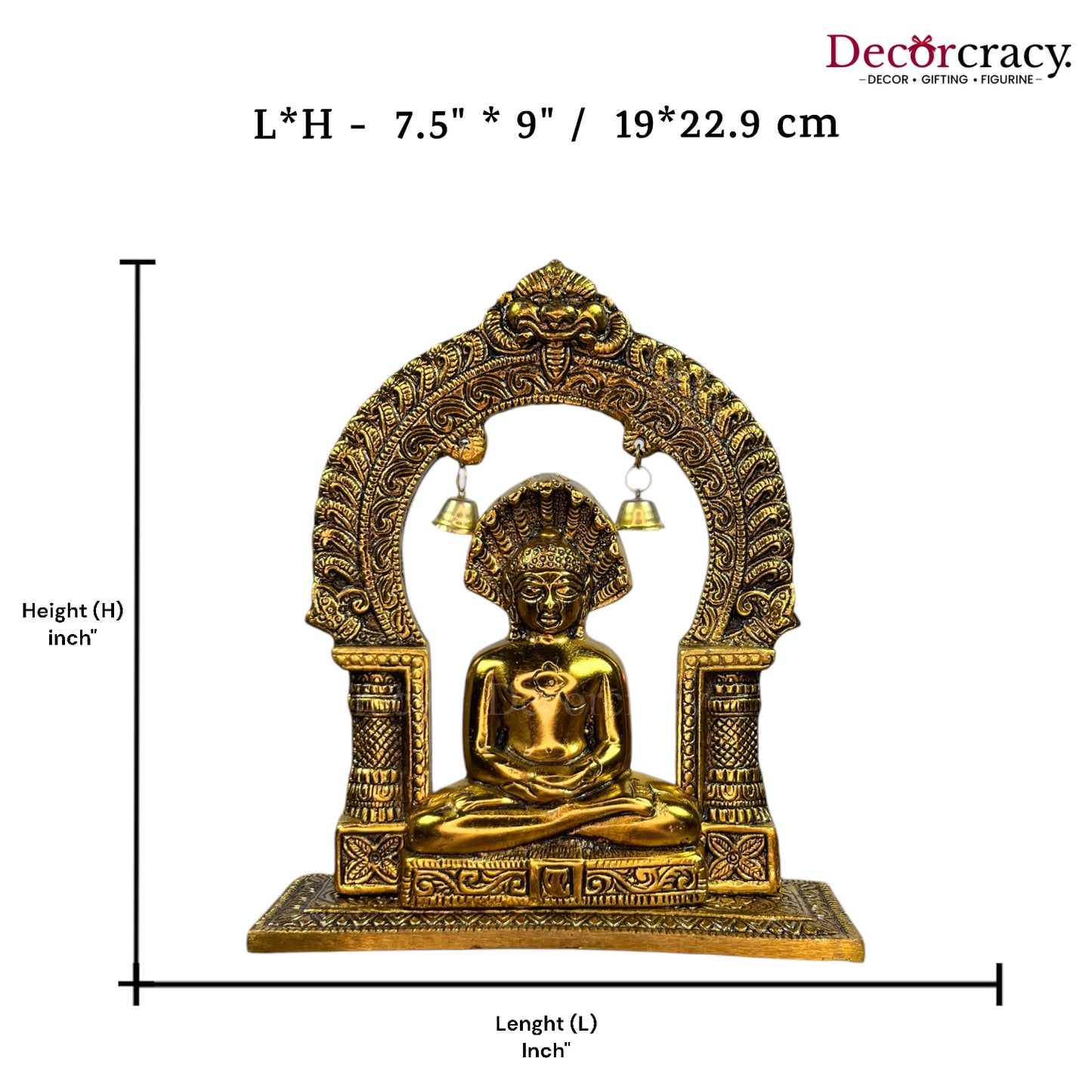 Paashwar Nath Ji Metal golden