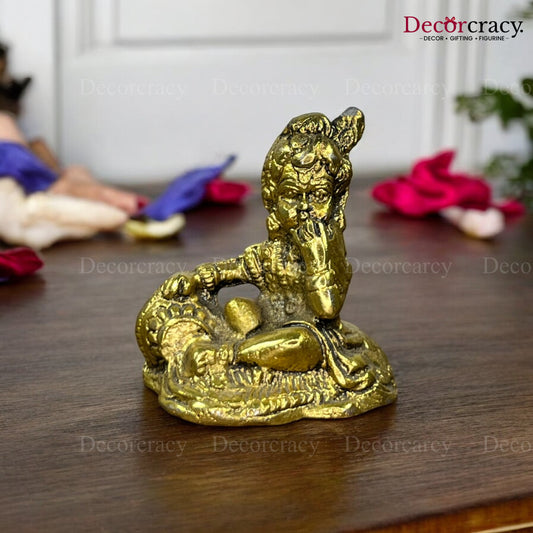 Ladoo Gopal Metal golden