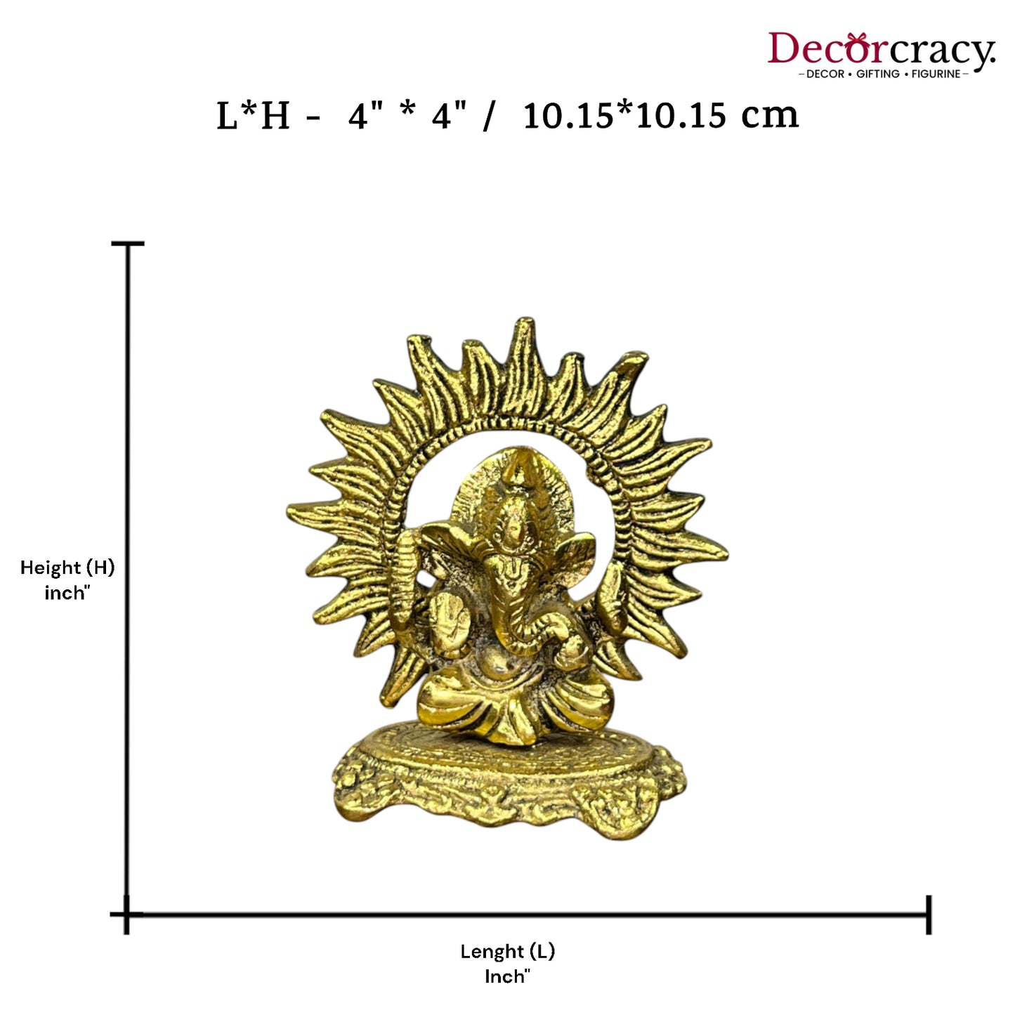 Shree Ganesh Chakra Metal golden