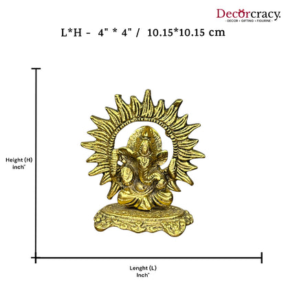 Shree Ganesh Chakra Metal golden