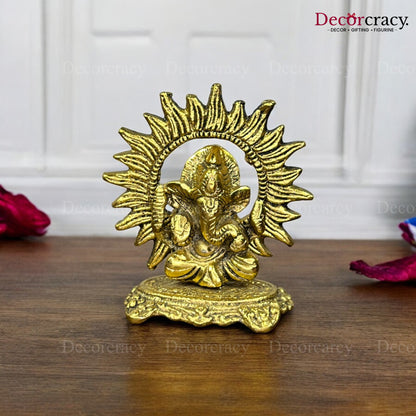 Shree Ganesh Chakra Metal golden