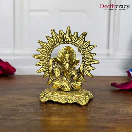Shree Ganesh Chakra Metal golden
