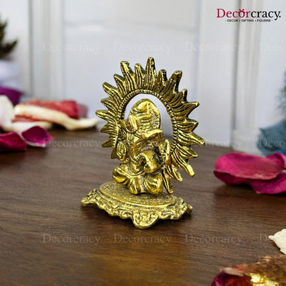 Shree Ganesh Chakra Metal golden
