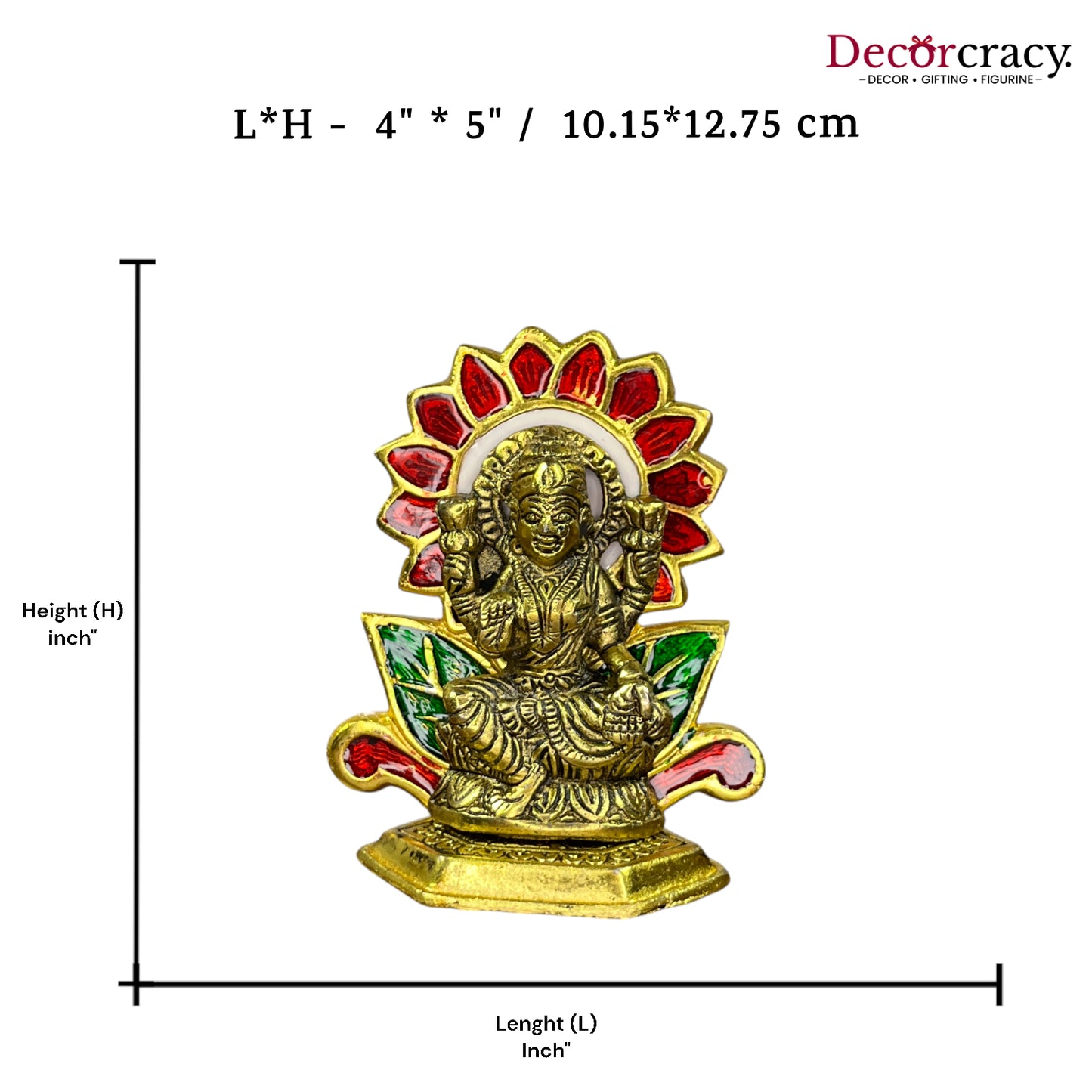 Shree Laxmi Flower Metal golden