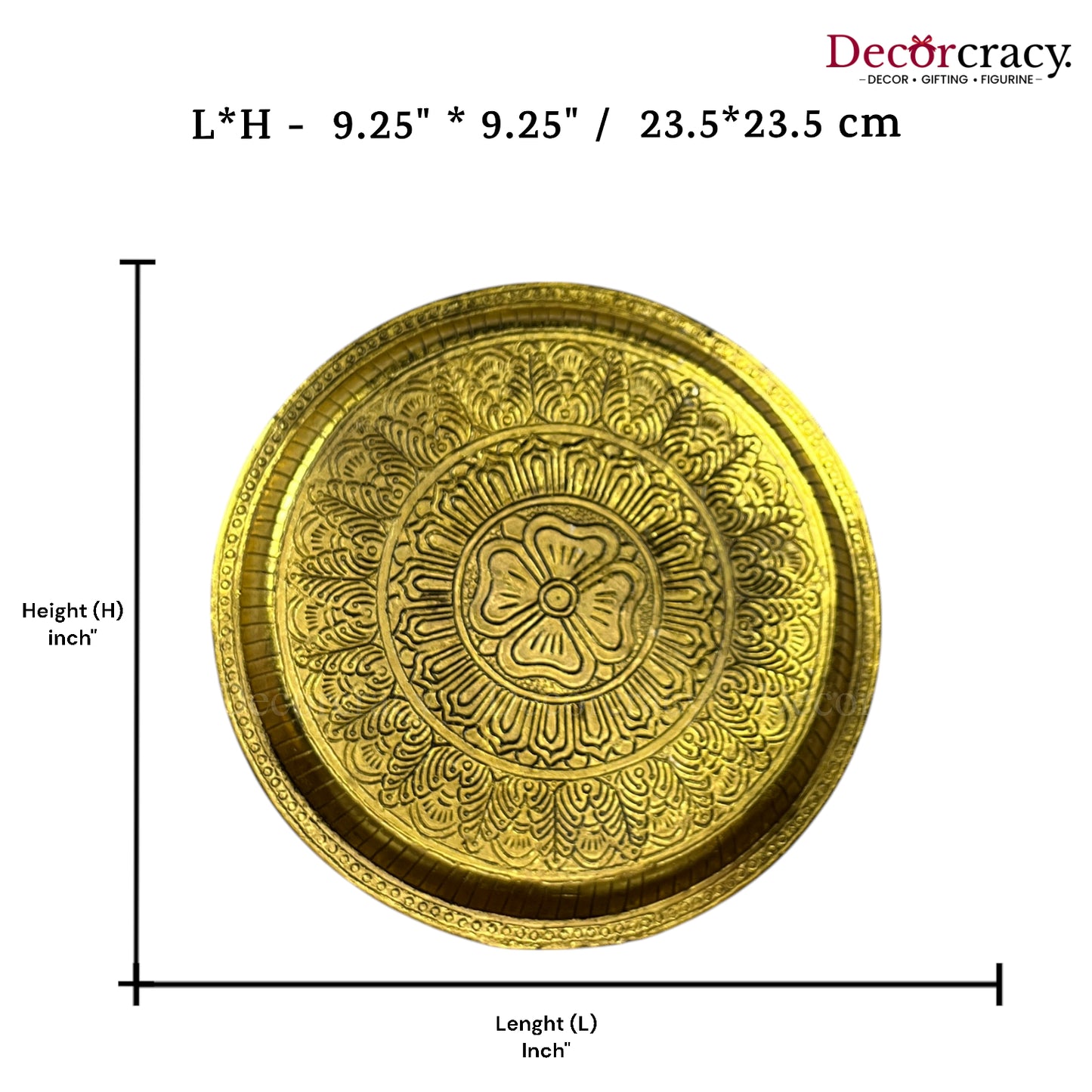 Plate Metal golden
