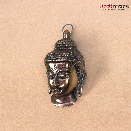 Buddha Face Wall Hanging Metal copper