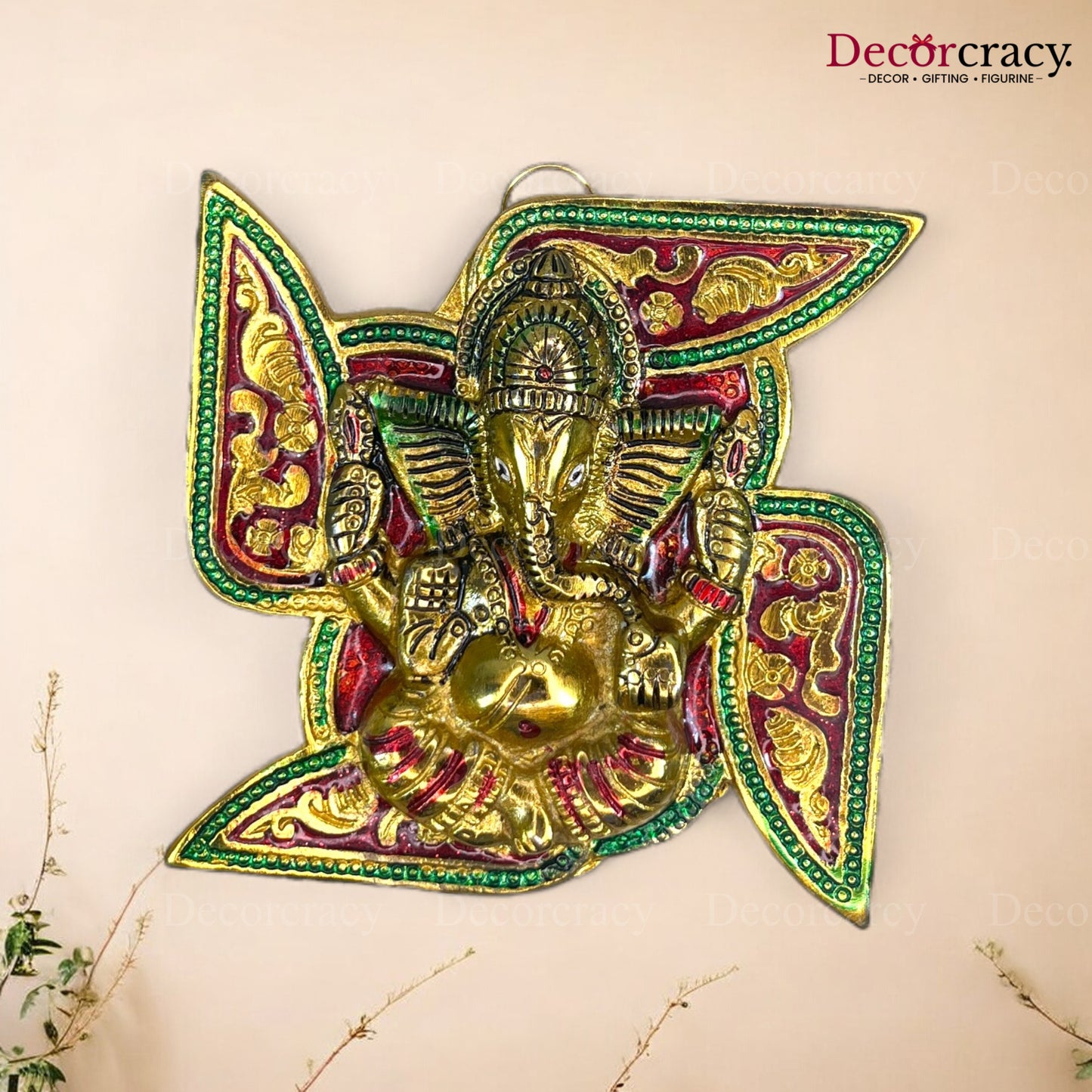 Swastik Ganesh Metal Multicolor
