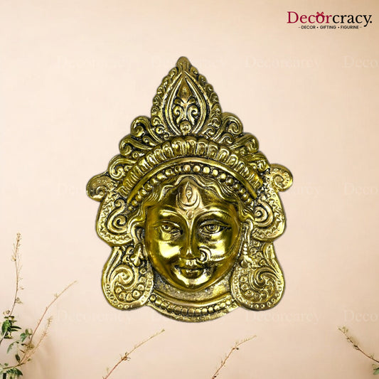 Durga Face Metal golden