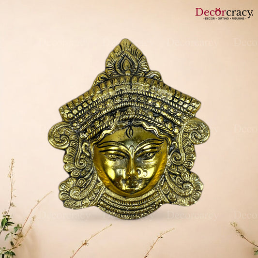 Durga Face Metal golden Big