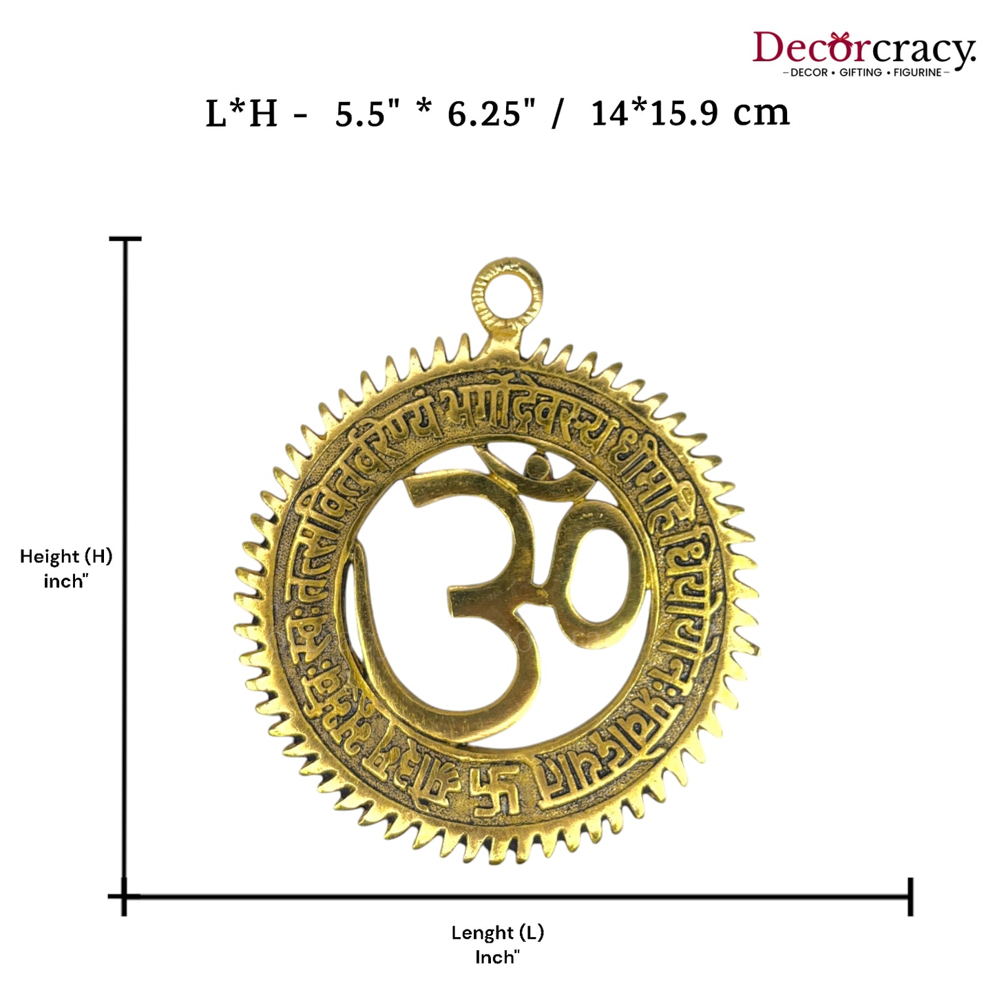 Gayatri Mantra Om Metal golden