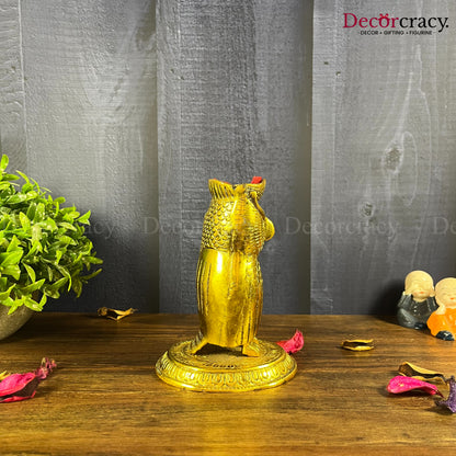 Owl Pen Holder Metal golden