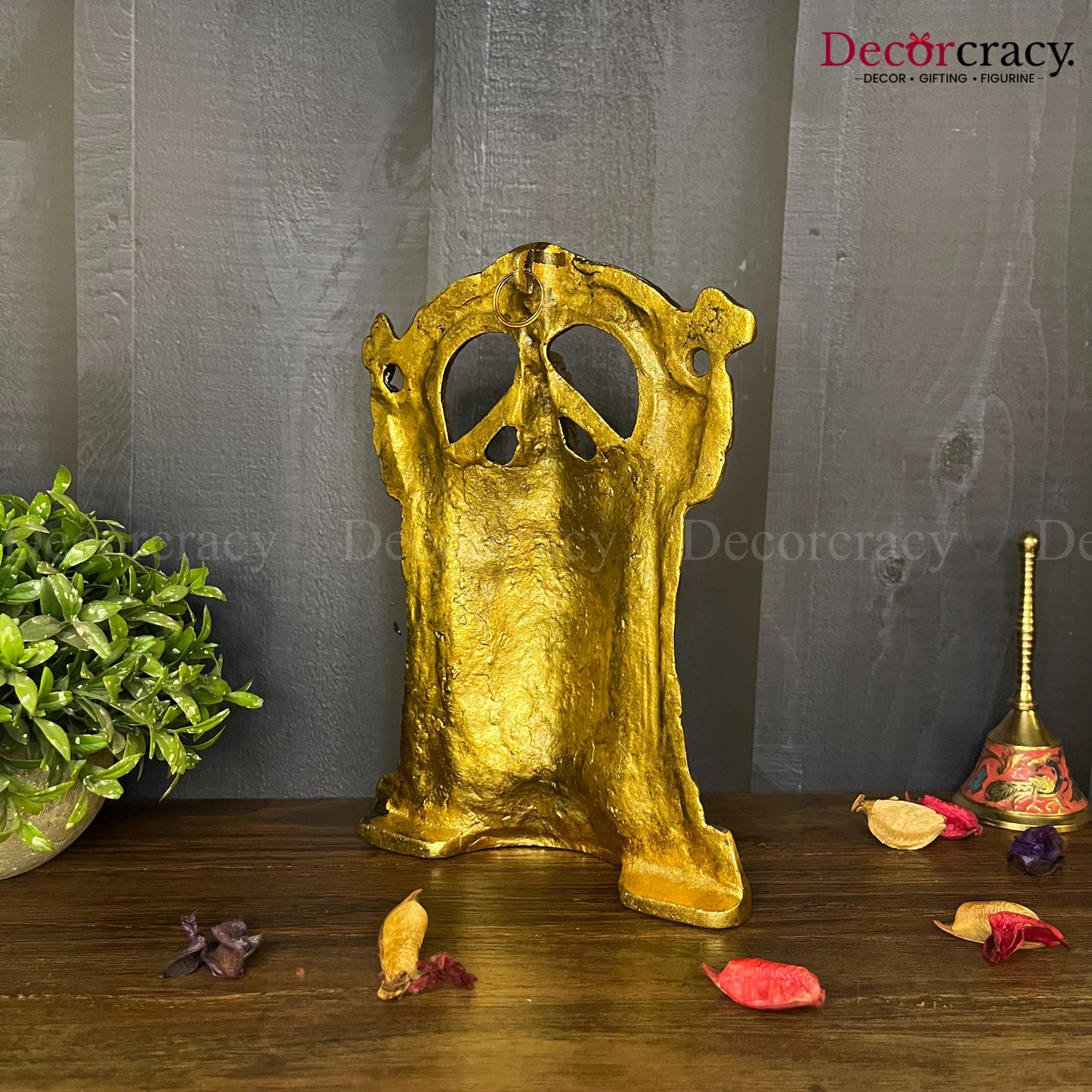 Shree Tirupati Balaji Idol & Wall Hanging Metal golden