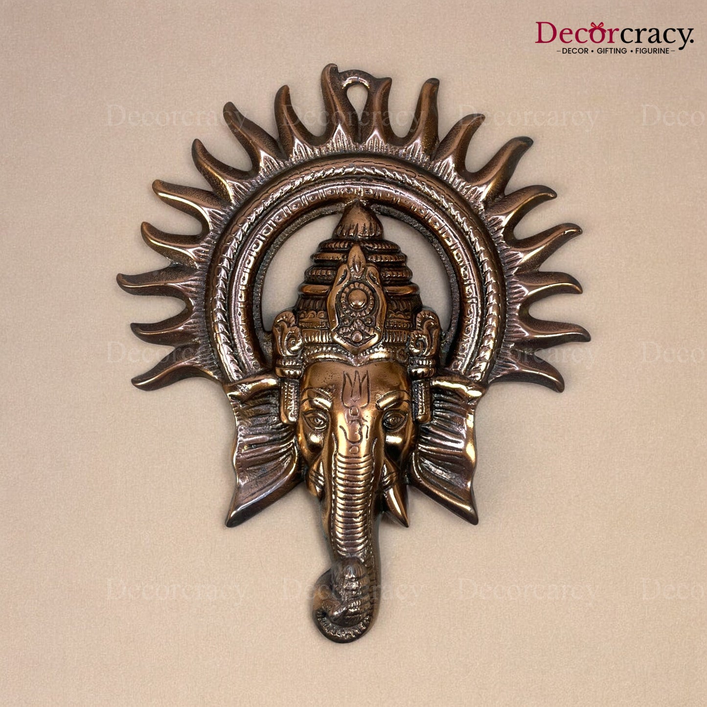 Shree Ganesh Kiran Wall Hanging Metal copper