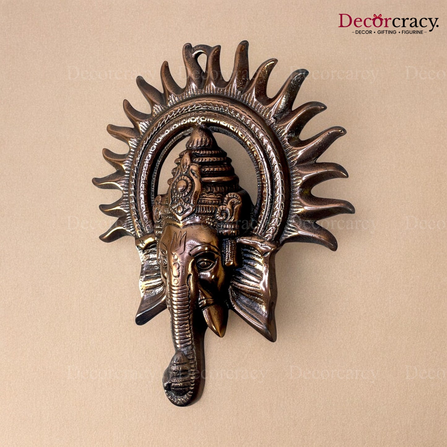 Shree Ganesh Kiran Wall Hanging Metal copper