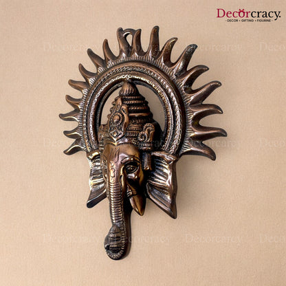 Shree Ganesh Kiran Wall Hanging Metal copper
