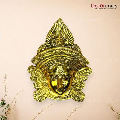 Durga Face Metal golden