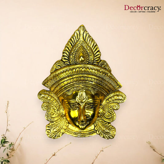 Durga Face Metal golden
