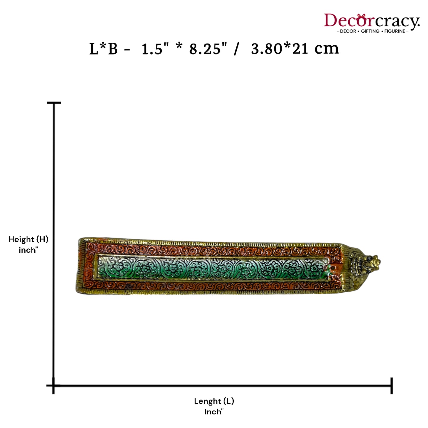 Agarbatti Ash Collector Metal Multicolor