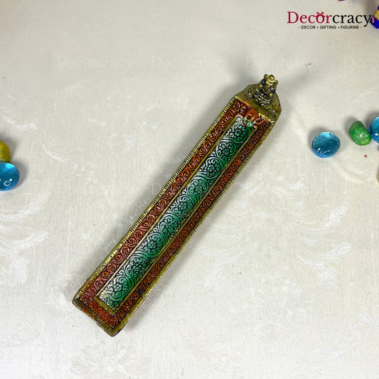Agarbatti Ash Collector Metal Multicolor