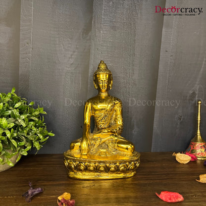 Lord Buddha Idol Metal golden