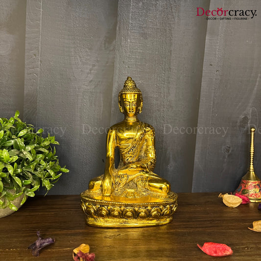 Lord Buddha Idol Metal golden