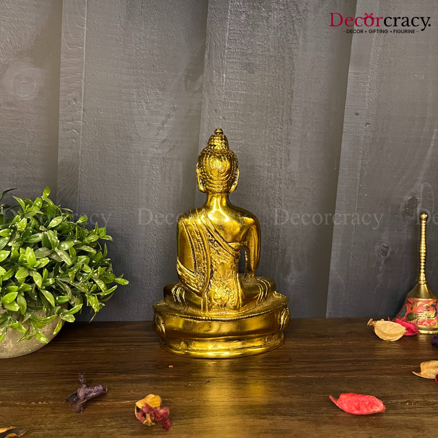 Lord Buddha Idol Metal golden