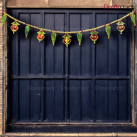 Shubh Labh Ganesh Kalash Bandarwaal Metal Multicolor