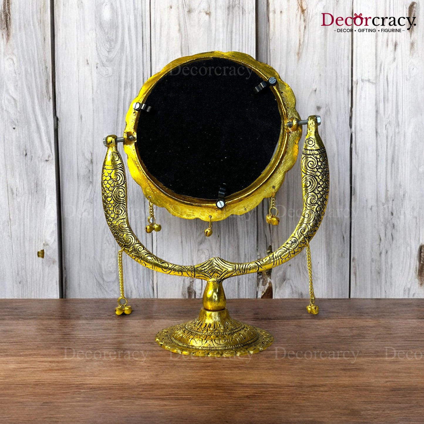Fish One Sided Mirror Metal golden
