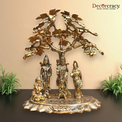 Shree Ram Darbar Tree Metal golden