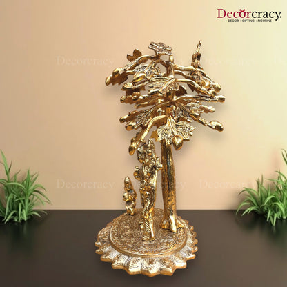 Shree Ram Darbar Tree Metal golden