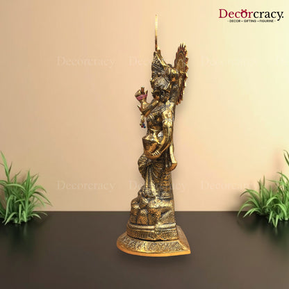 Radha Krishna Bansuri Metal golden